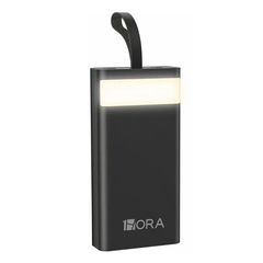 Power bank bateria externa portatil 30,000 mAh cargador celular Blanco/Negro - GAR138