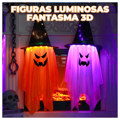 1 adorno Luces LED de Calabaza Impermeables Decoraciones de Halloween al Aire Libre Multicolor – FES.WS.17