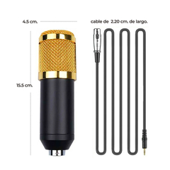 Kit Profesional Microfono Condensador Grabación Estudio ktv - CON.BM800 - comprar en línea