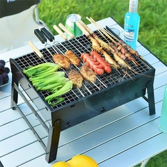 PARILLA ASADOR PORTATIL DE ACERO INOXIDABLE CAMPING - BBQ9118 - tienda en línea