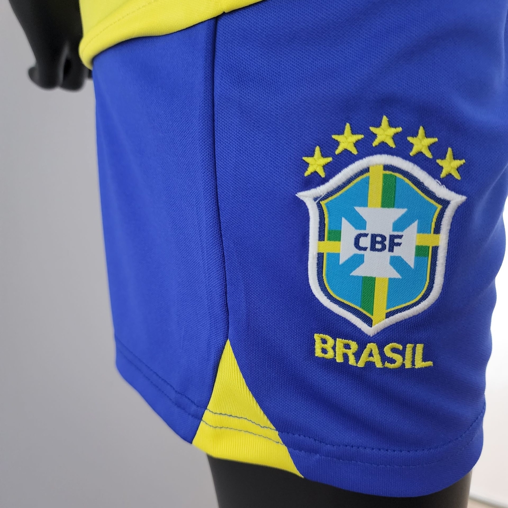 Conjunto Infantil - Brasil Home (Copa do Mundo 2022)