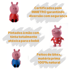 Boneco Mordedor Peppa Pig Latoy Super Macio Bebê Infantil na internet