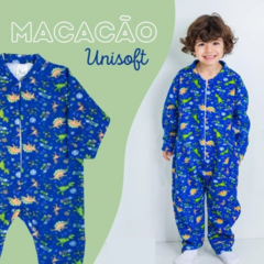 Macacão Unisoft Infantil Bebê Menino Menina 1-3 Anos Pijama - loja online