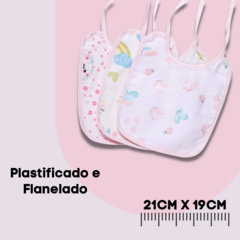 Kit Refeição 1 Prato 2 Colher 3 Babador Menina Bebê Infantil Enxoval - comprar online