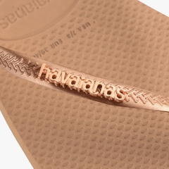 Havaianas Slim Square Logo Metallic - loja online