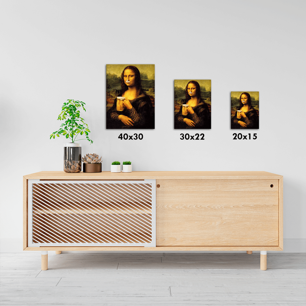 Quadro Monalisa Beer 21x30 cm - Jeann Store Decor