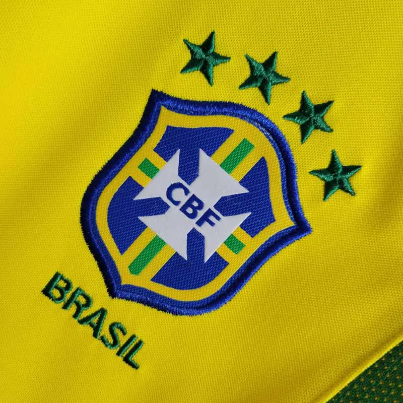 Camisa Seleção Brasileira Casa 2002 Modelo Retrô