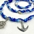Guia de Marinheiro com conchas naturais com cordão azul - comprar online