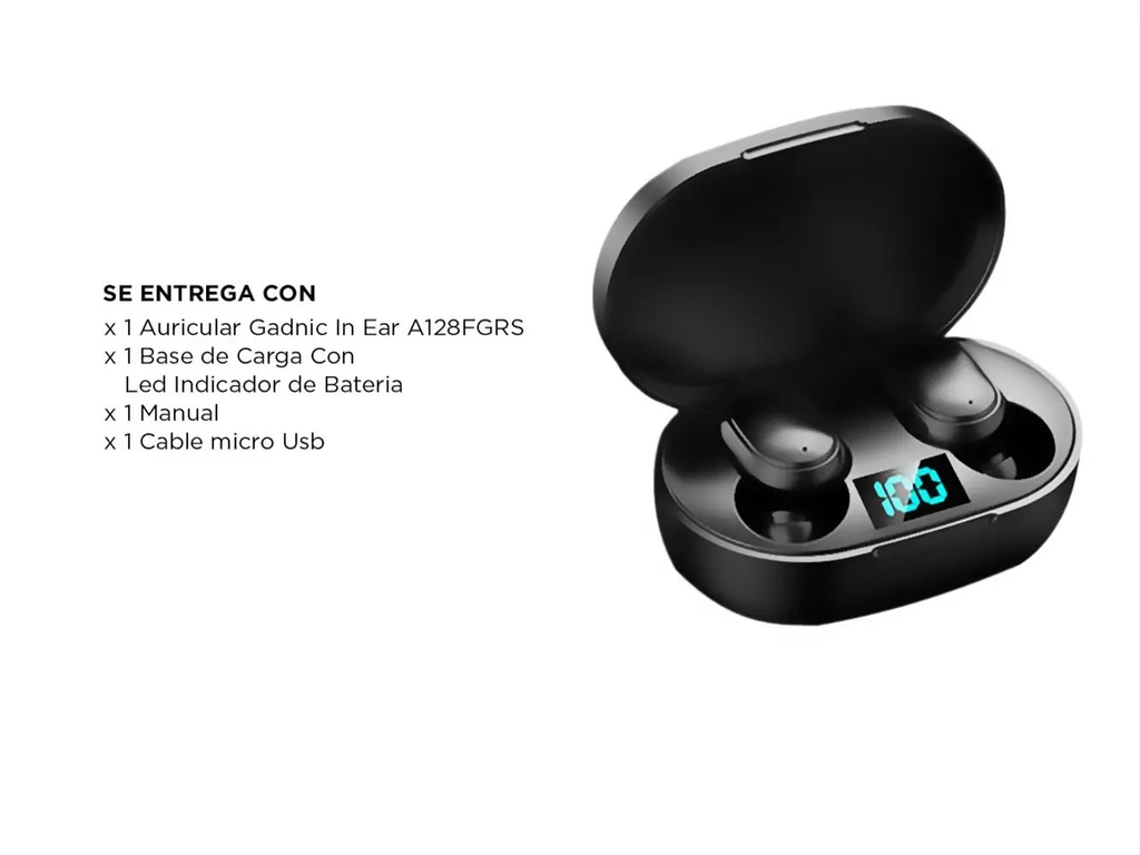 Auriculares Inalambricos Gadnic In-ear SH8 Bluetooth Running Deportes