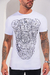 Camiseta Slim Skull Logo Strass Branca - comprar online