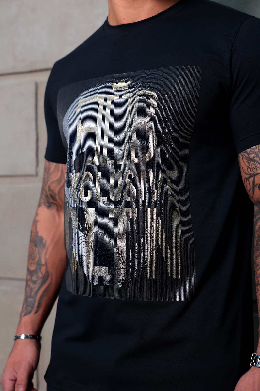 Camiseta Slim Skull FB illusive Preta