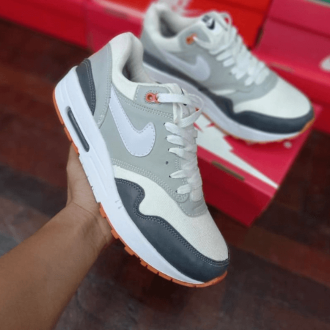 Nike Air Max One Grey and Orange American Shoes