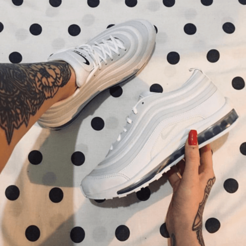 Nike air max 97 white tumblr hot sale