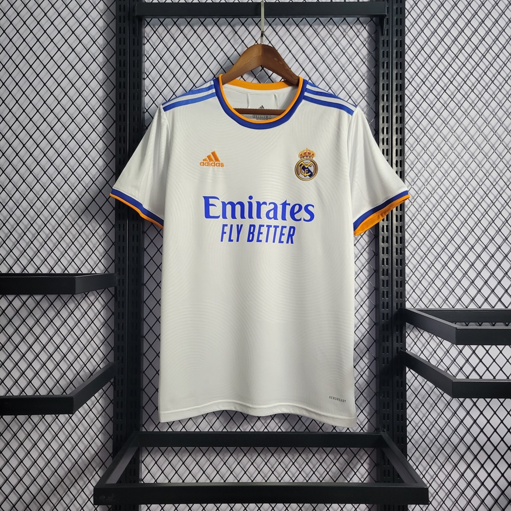 Camisa Adidas Real Madrid I 2021 22 Branco Futclube