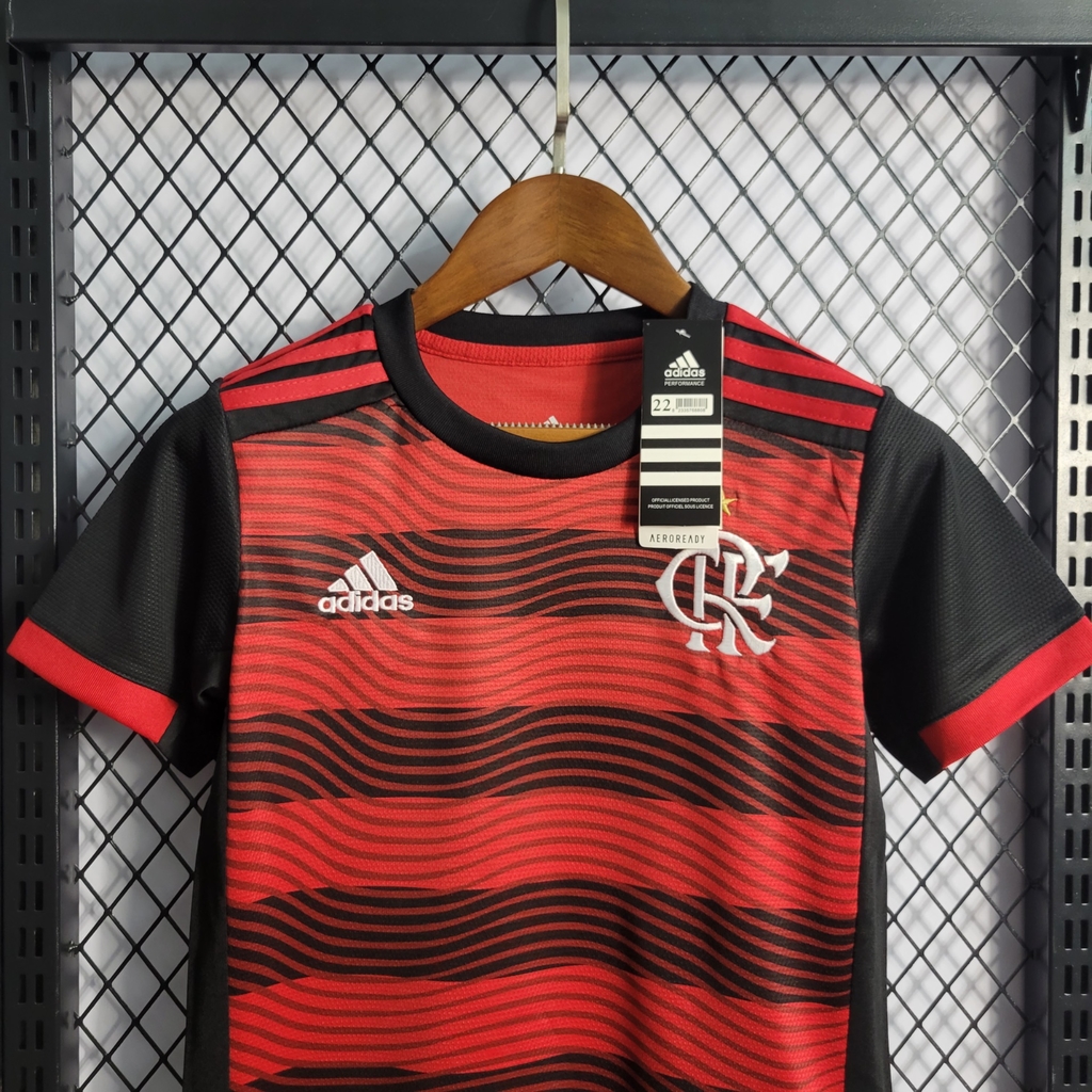 Camisa Pré Jogo do Flamengo 23 adidas - Infantil