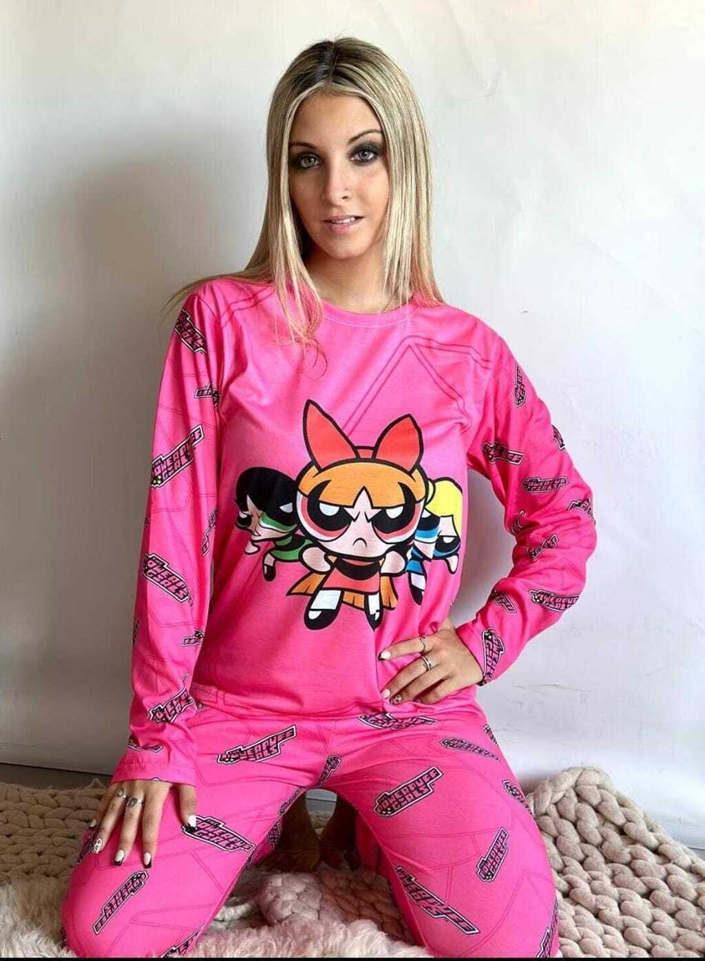 Conjunto Pijama de invierno Chicas Superpoderosas morley talles del