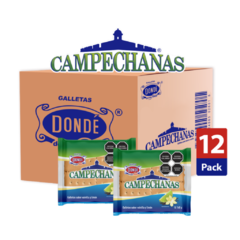 Campechanas 160g - Caja con 12 paquetes de 160g - Galletas Dondé