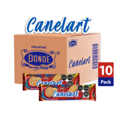 Canelart 90g - Caja con 10 paquetes de 90g - Galletas Dondé