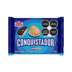 Conquistador Combinado 180g - Caja con 10 paquetes de 180g cada uno - Galletas Dondé - comprar en línea