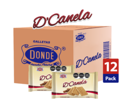 D'Canela 150g - Caja con 12 paquetes de 150g - Galletas Dondé