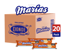 Marías 192g - Caja con 20 tubos de 192g - Galletas Dondé