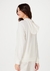 Blusão Básico Em Moletom Feminino Peluciado Com Elastano E Capuz - Off White - comprar online