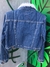 Jaqueta jeans corpped forrada delavê - comprar online