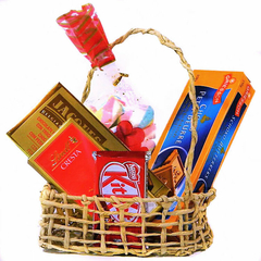 Lindt basket, Kit Kat and Belgian Choco