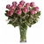 Belíssimo 12 Rosas Lilás no Vaso