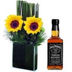 Art in Sunflowers and Jack Daniel's