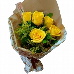 Bouquet 6 Yellow Roses on internet