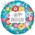 Balão Happy Birthday Flowers