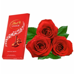 Colombian Roses and Lindt Chocolate