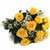 Twelve Beautiful Yellow Roses Bouquet