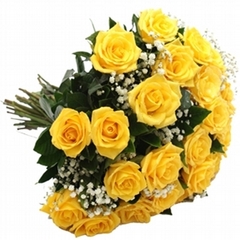 Bouquet of 24 Yellow Roses