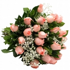 Twenty Four Pink Roses Bouquet