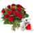 Perfect Love Bouquet, Export Roses and I Love You Bear
