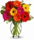 Vase Luxurious Eight Gerberas