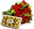Buquê 18 rosas e Ferrero Rocher - R3