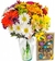 Wildflowers in Vase and Italian Chocolates