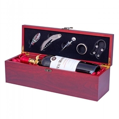 Wooden Case and Viu Manent Wine