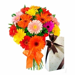 Luxurious Gerbera Bouquet and Chocolates