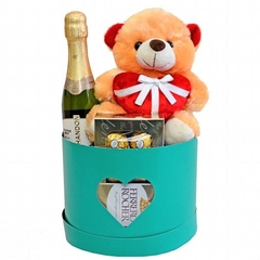Chandon, Ferrero, and Teddy Bear Gift Box