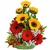 Sunflowers and Gerberas Basket