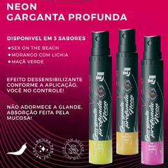 Gel em Spray Garganta Profunda Bala Líquida Extra Forte Dessensibilizante Linha Neon 18ml Pepper Blend - comprar online