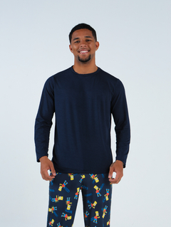 Pijama Masculino Longo de Inverno - Bart Simpson (550) - comprar online