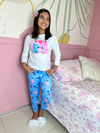 Pijama Longo De Inverno Infantil - Casal Stitch & Angel (508)