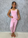 Pijama Infantil Longo De Alça Liso - Rosa Seco (589)