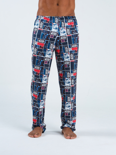 Pijama Masculino Longo de Inverno - Star Wars Azul Marinho (546) - comprar online