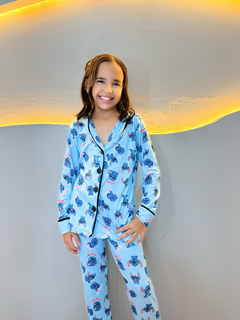 Americano Infantil Longo de Inverno - Stitch Love (165) na internet